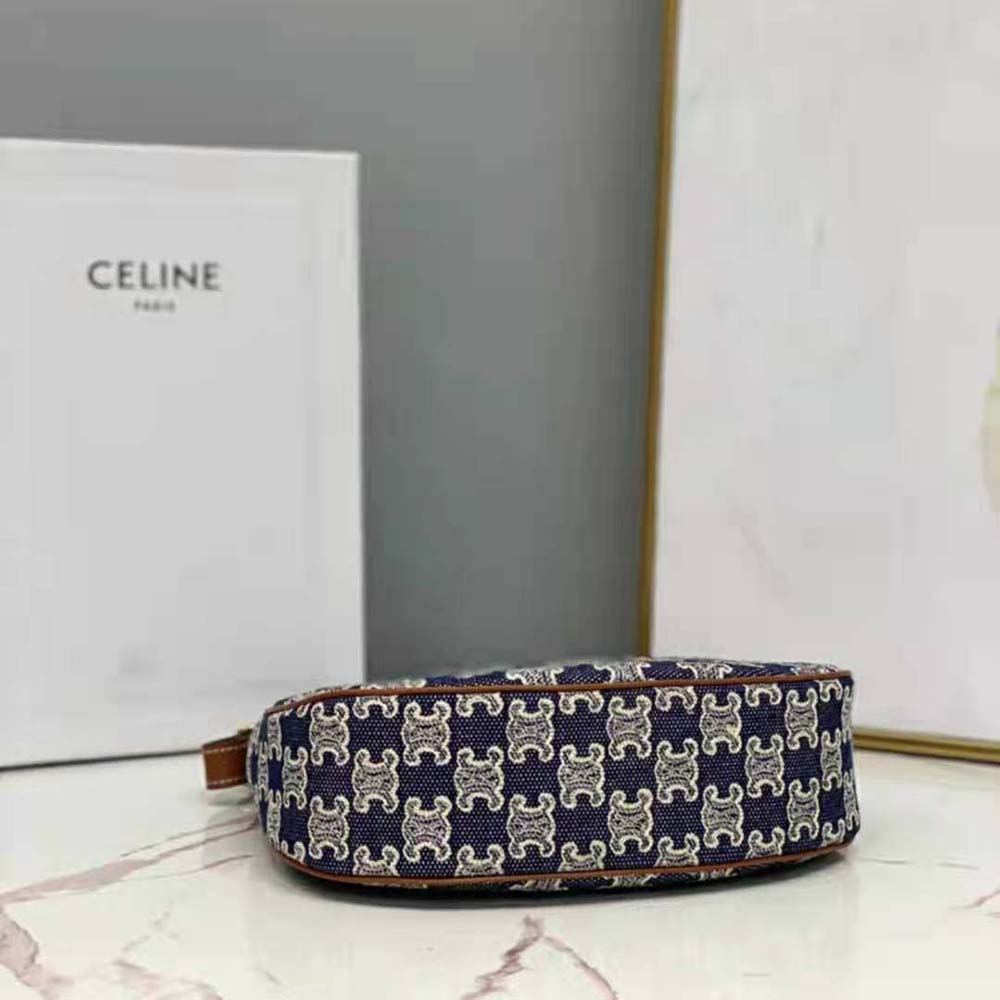 Celine Women Ava Bag in Textile with Triomphe Embroidery - image 5