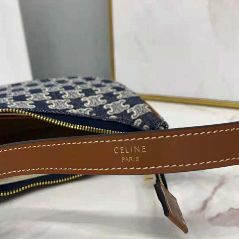 Celine Women Ava Bag in Textile with Triomphe Embroidery - image 6