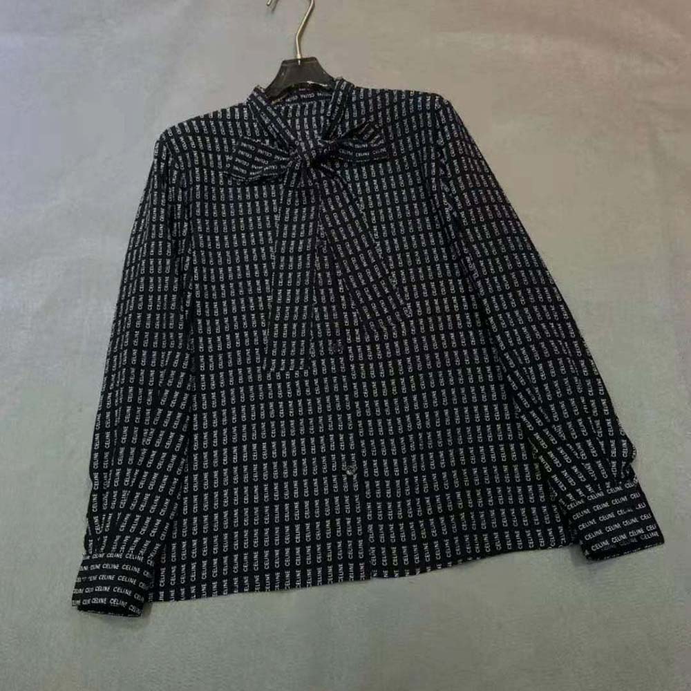 Celine Women Lavalliere Blouse in Crepe DE Chine - image 2