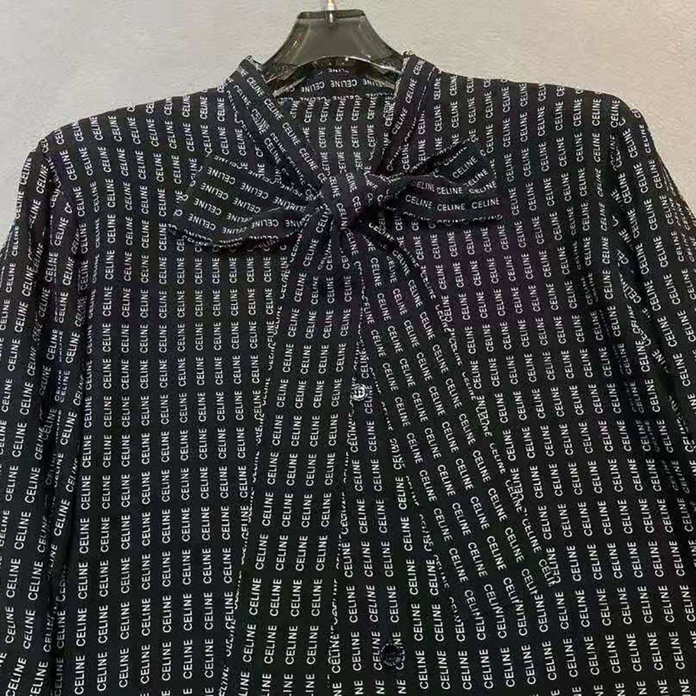 Celine Women Lavalliere Blouse in Crepe DE Chine - image 4