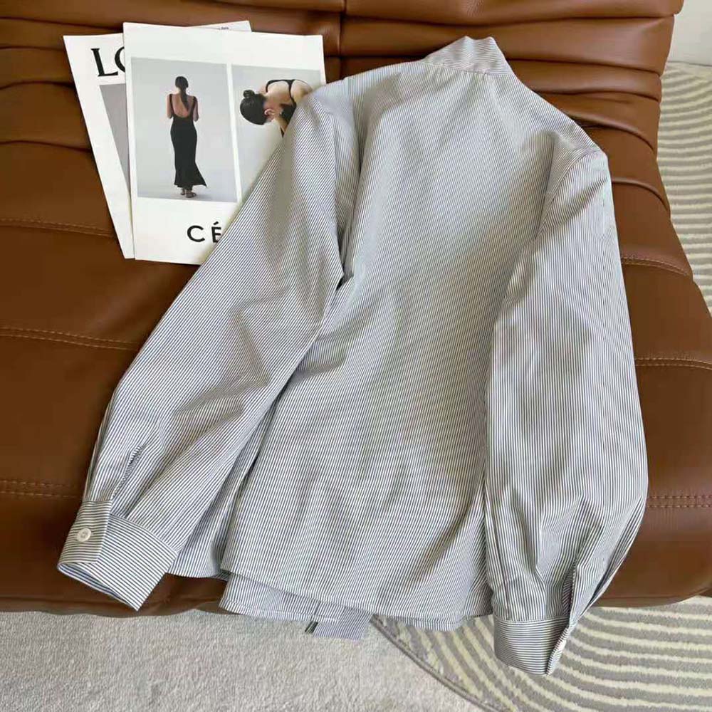 Celine Women Lavalliere Blouse in Silk Poplin - image 4