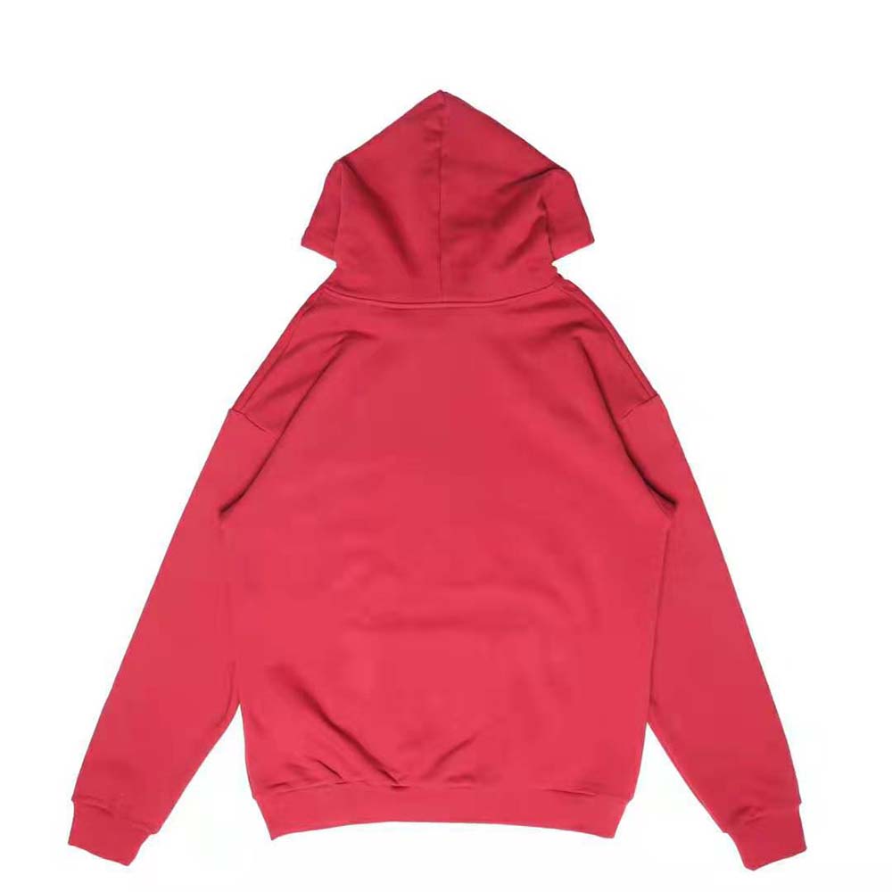 Celine Women Loose Celine Sweatshirt in Cotton Fleece-Red - image 3