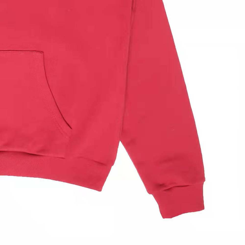 Celine Women Loose Celine Sweatshirt in Cotton Fleece-Red - image 9