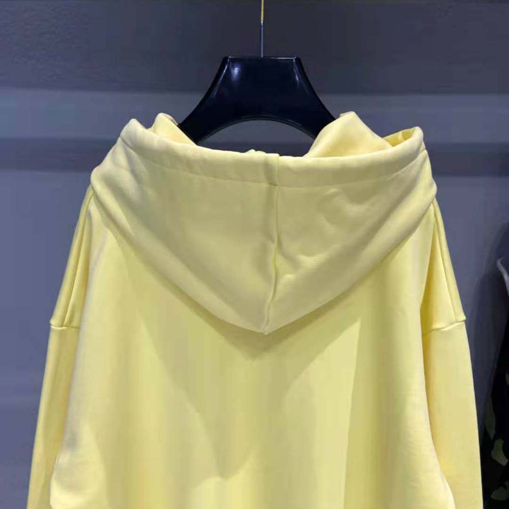 Celine Women Loose Celine Sweatshirt in Cotton-Yellow - image 5