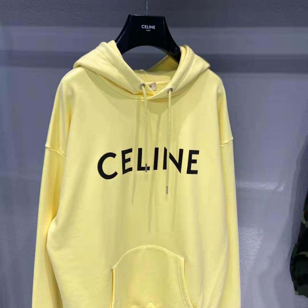 Celine Women Loose Celine Sweatshirt in Cotton-Yellow - image 7