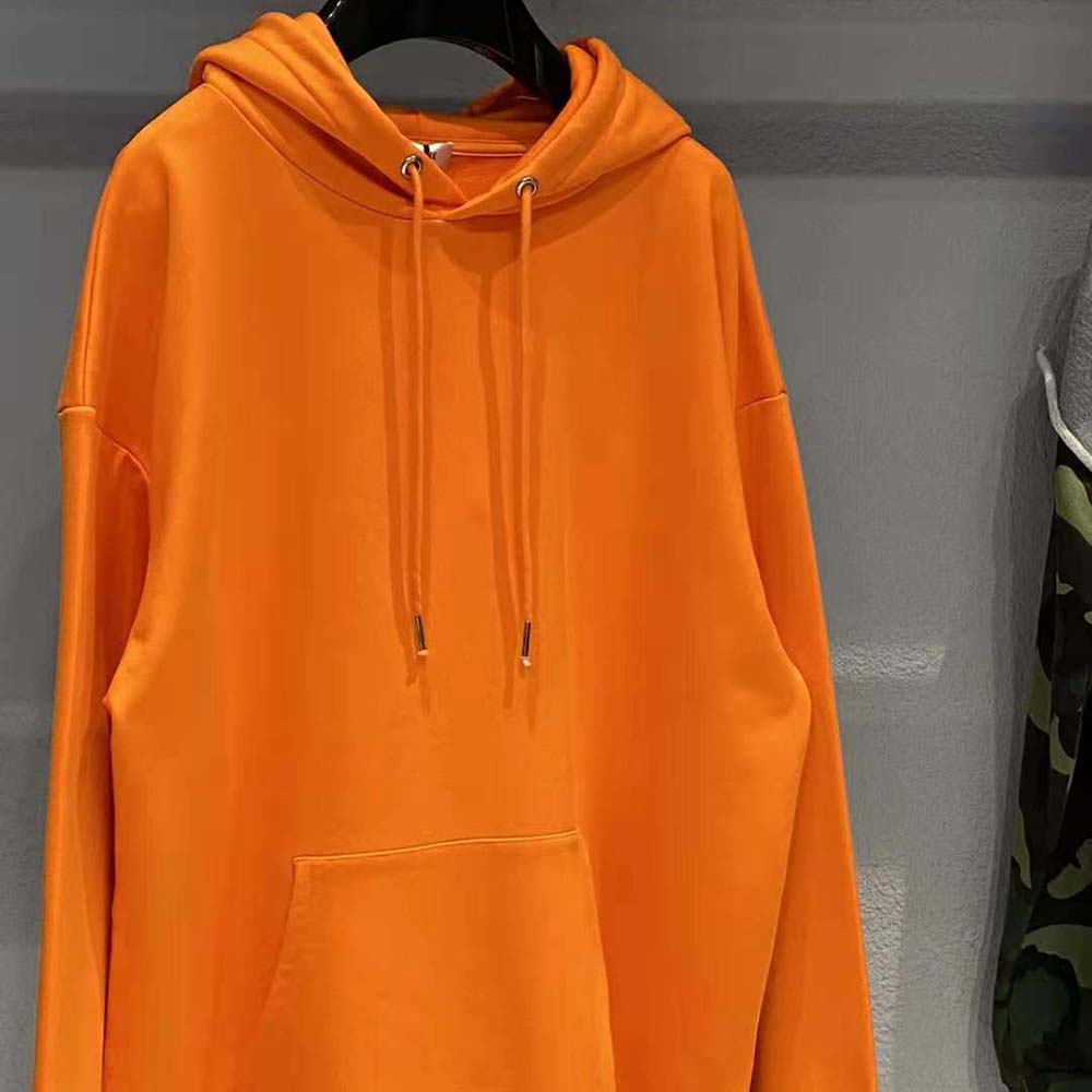 Celine Women Loose Sweatshirt in Cotton Fleece-Orange - image 8