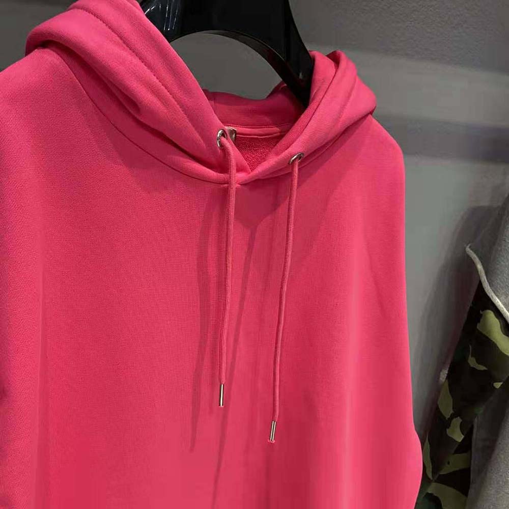Celine Women Loose Sweatshirt in Cotton Fleece-Pink - image 5
