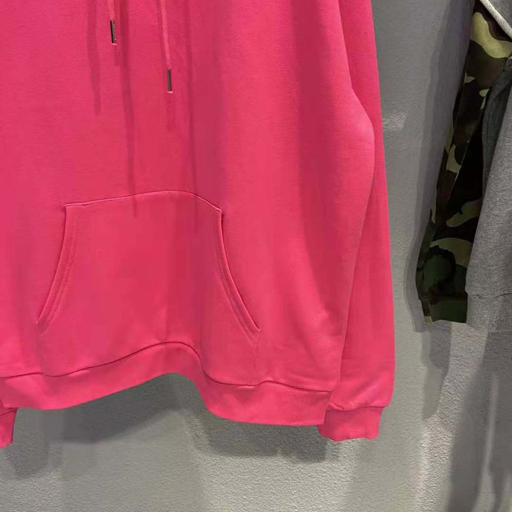 Celine Women Loose Sweatshirt in Cotton Fleece-Pink - image 6