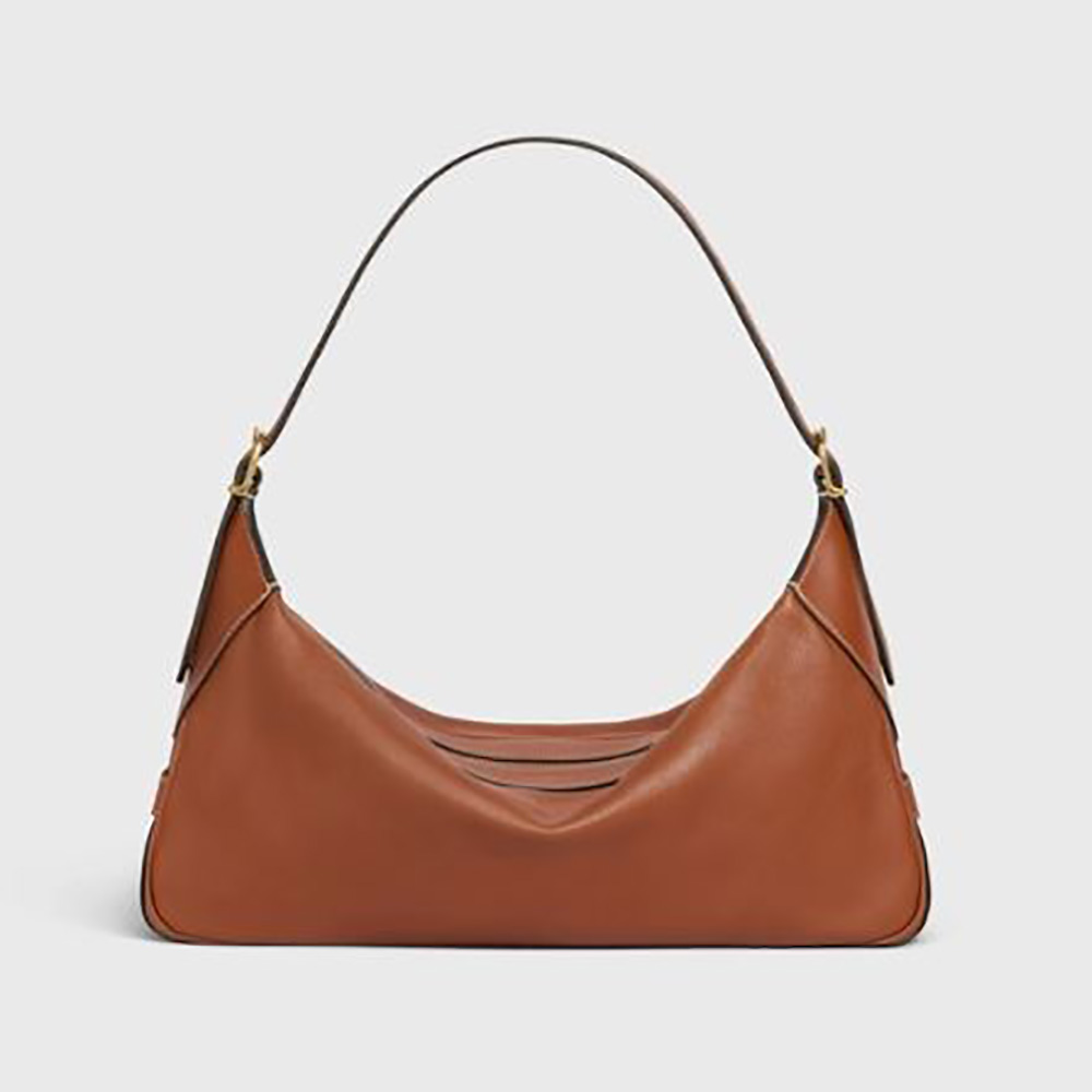 Celine Women Medium Romy in Supple Calfskin-Brown - image 1