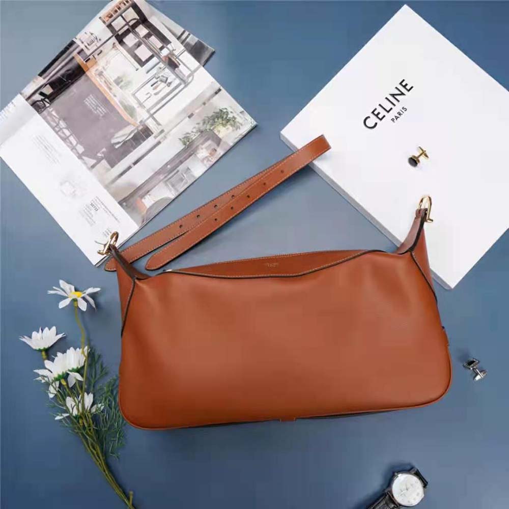 Celine Women Medium Romy in Supple Calfskin-Brown - image 3