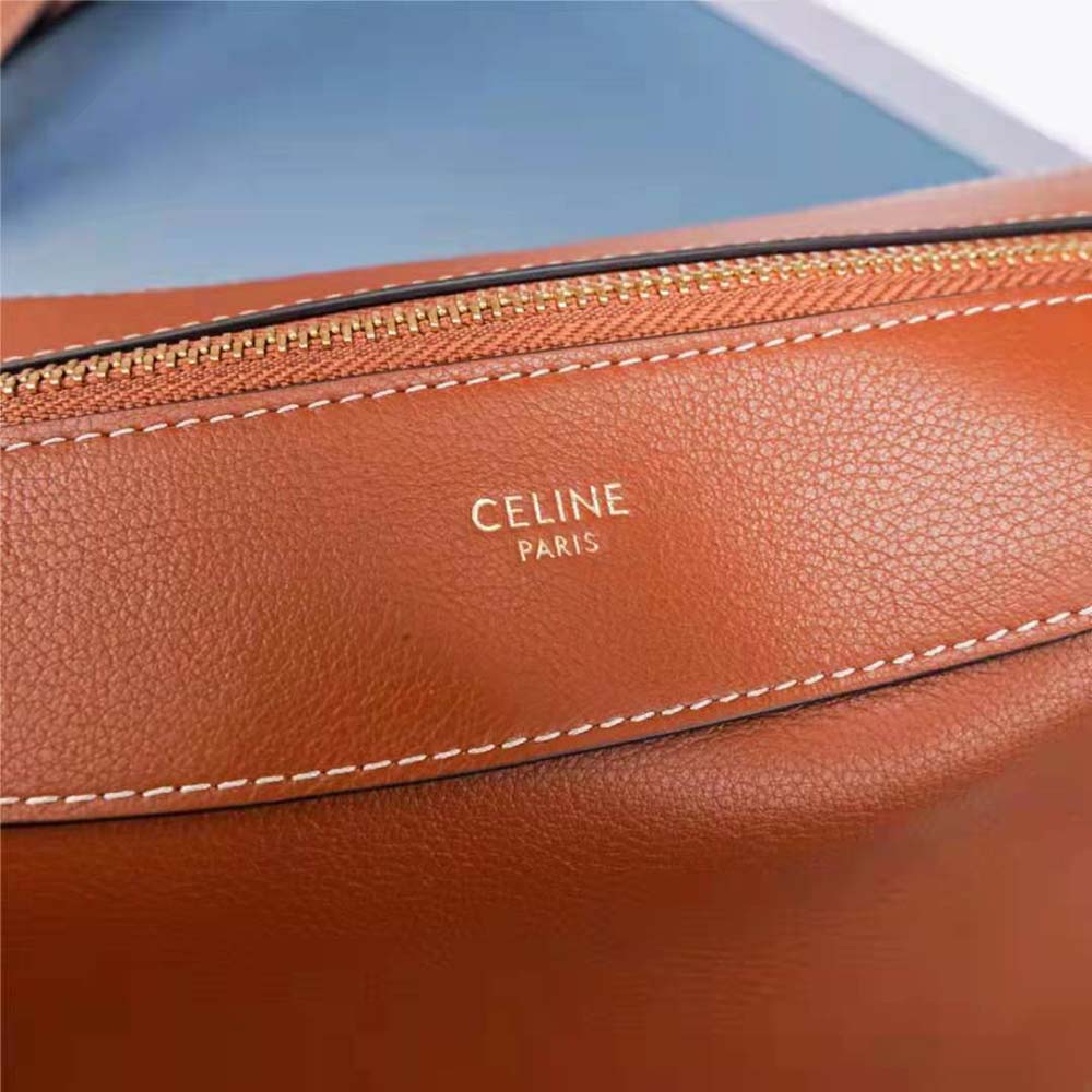 Celine Women Medium Romy in Supple Calfskin-Brown - image 10