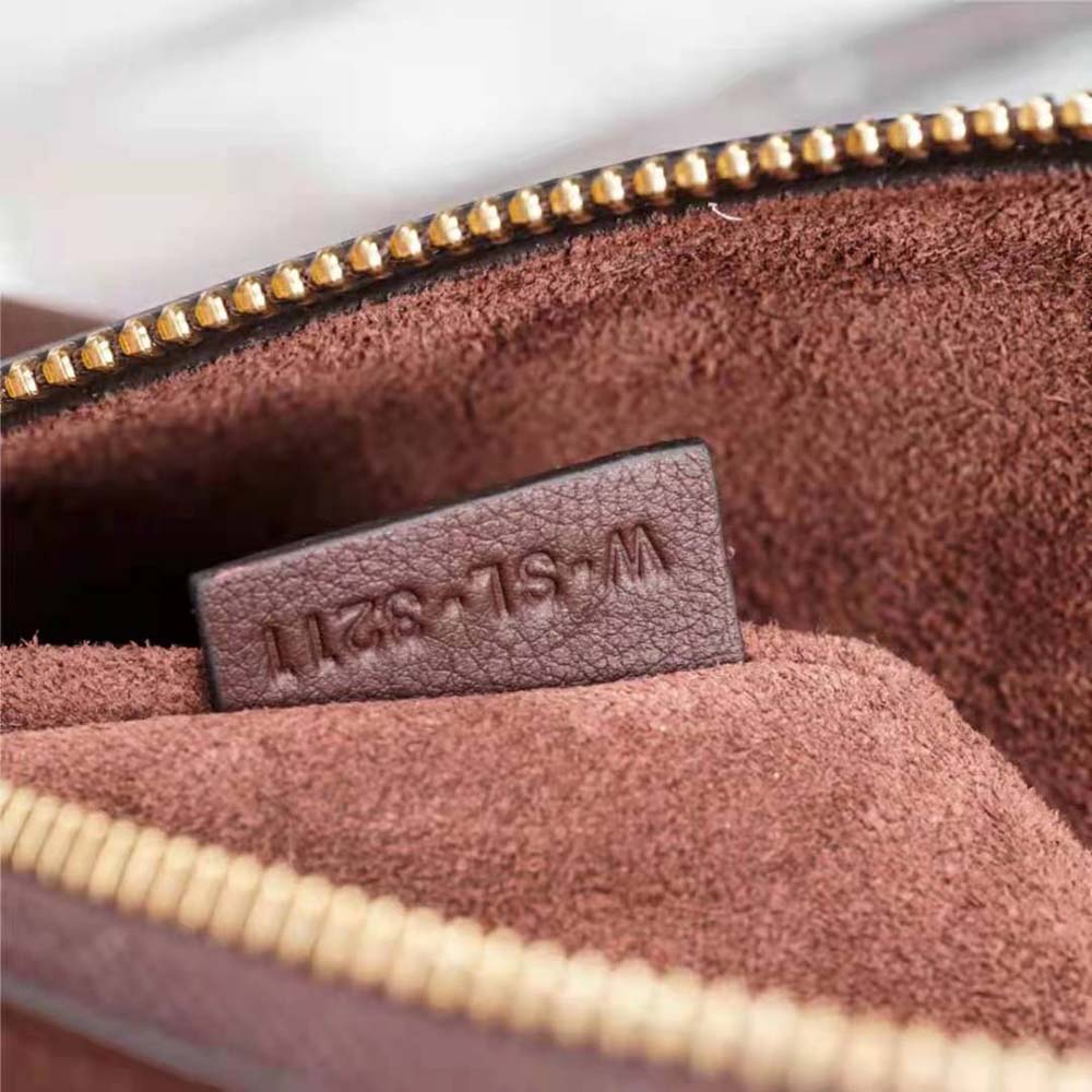 Celine Women Medium Romy in Supple Calfskin-Maroon - image 8