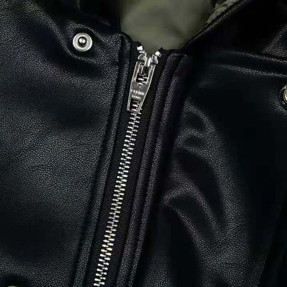 Celine Women Oversized Blouson Jacket in Calfskin-Black - image 5
