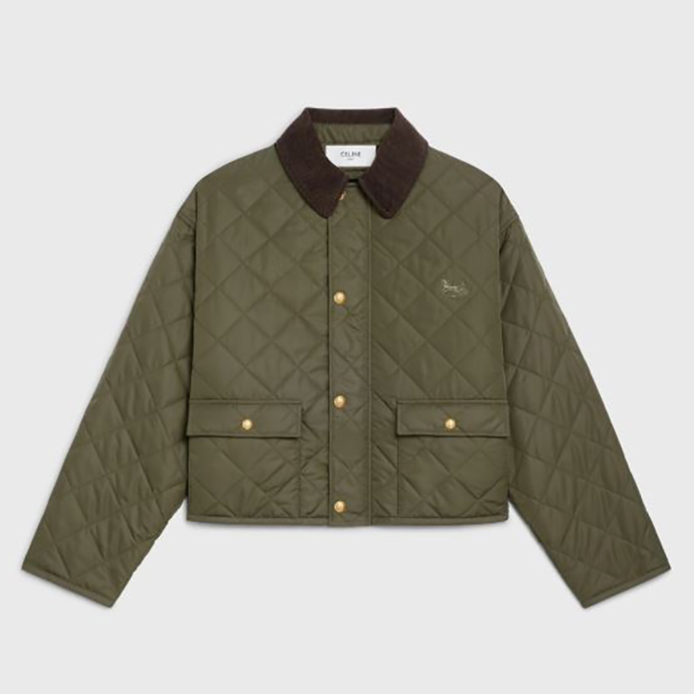 Celine Women Quilted Hunting Jacket in Lightweight Nylon - image 1