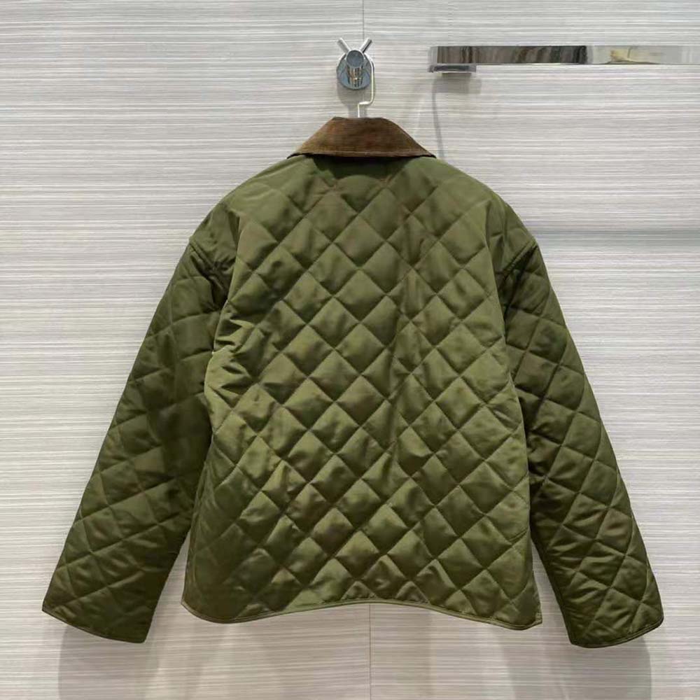 Celine Women Quilted Hunting Jacket in Lightweight Nylon - image 3