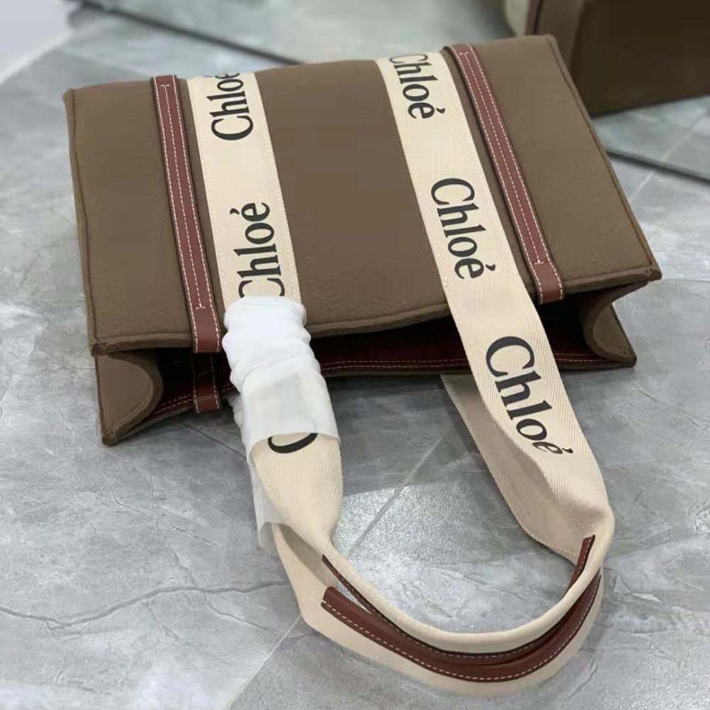 Chloe Women Medium Woody Tote Bag-Brown - image 5