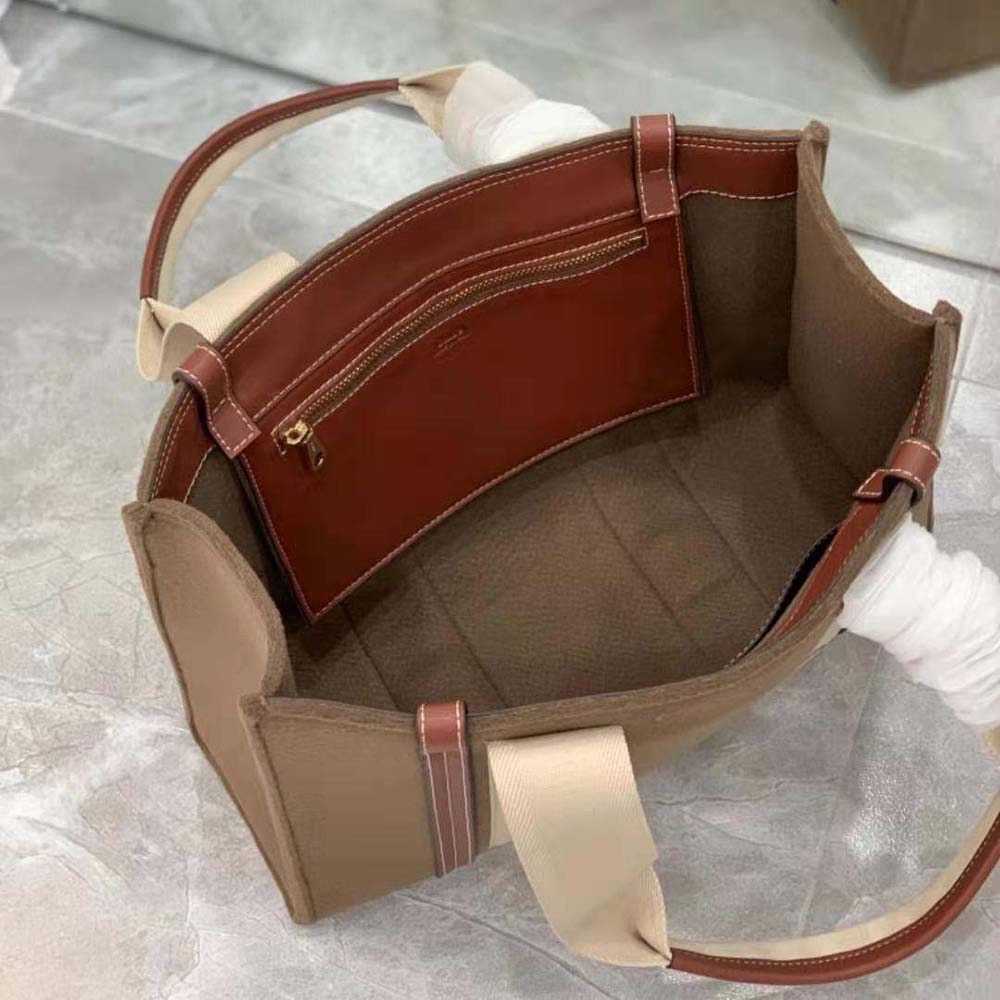 Chloe Women Medium Woody Tote Bag-Brown - image 6