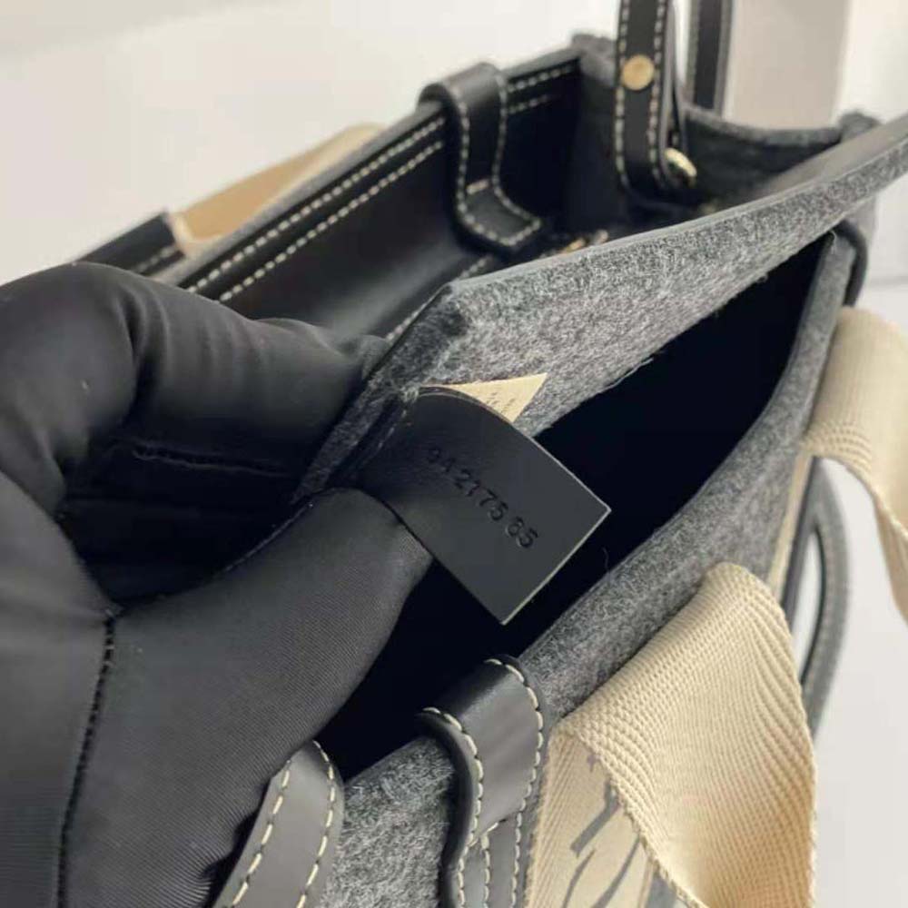 Chloe Women Small Woody Tote Bag with Strap-Gray - image 8