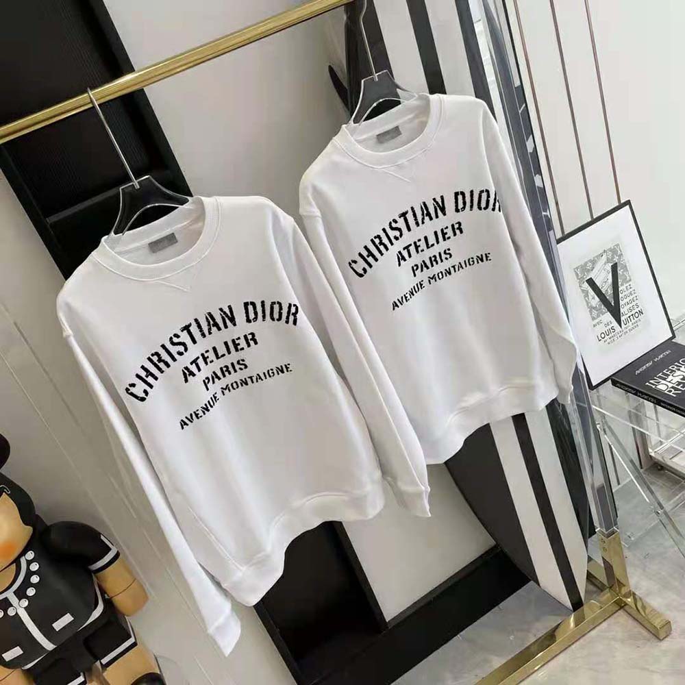 Side angle showing relaxed fit of Dior Women Christian Dior Atelier T-Shirt