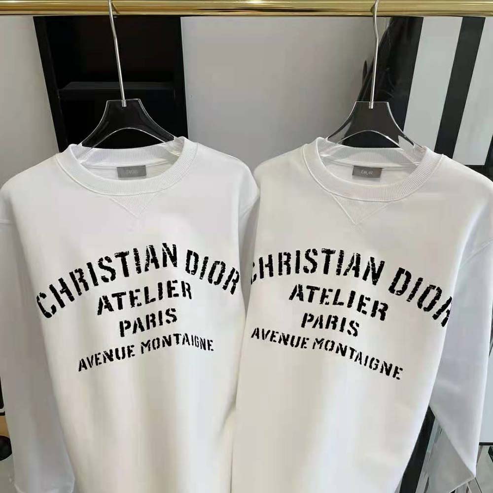 Dior Women Christian Dior Atelier T-Shirt White Cotton Jersey - image 7