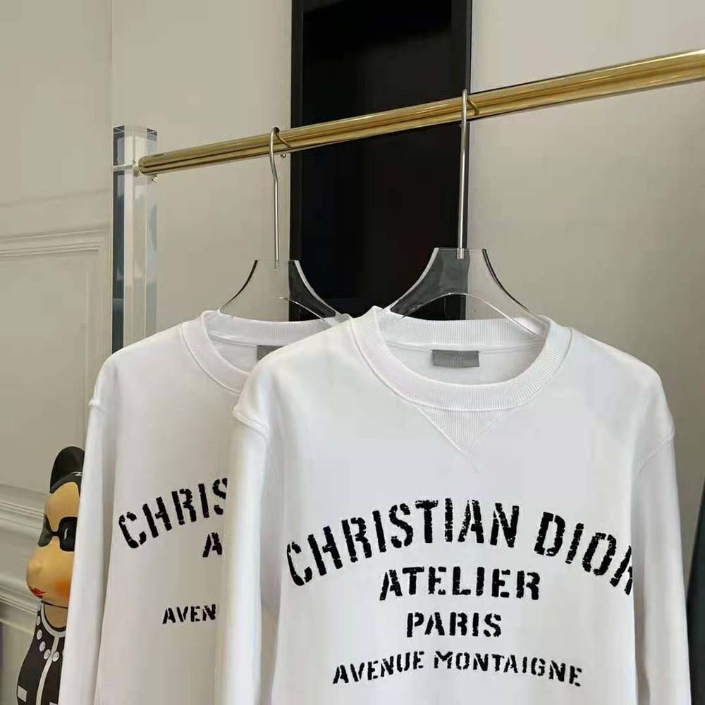 Dior Women Christian Dior Atelier T-Shirt White Cotton Jersey - image 5