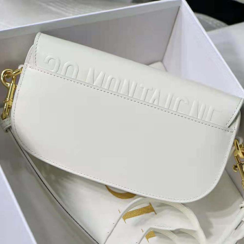 Side profile showing sleek silhouette of Dior Women Bobby East-West Bag