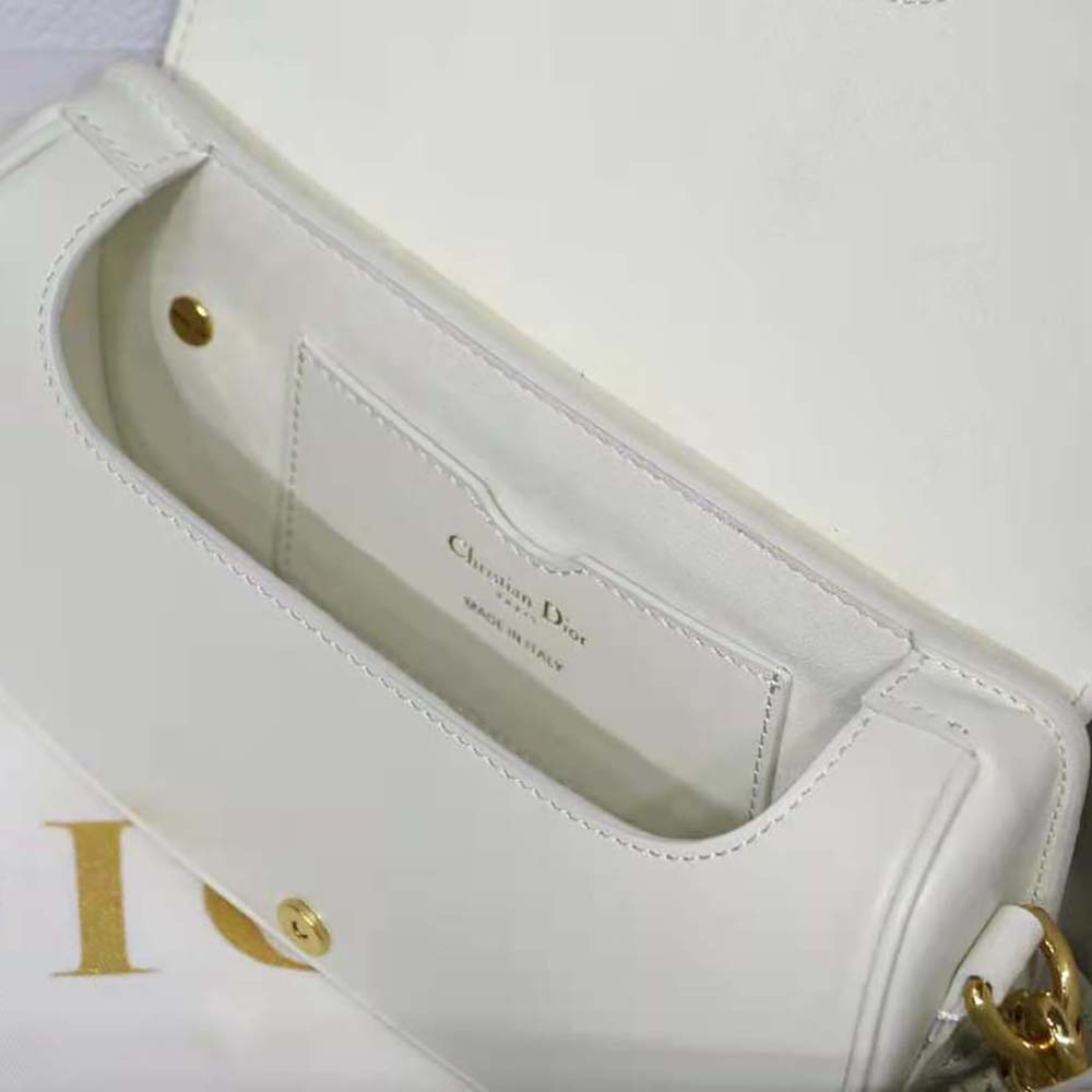 Dior Women Bobby East-West Bag Box Calfskin-White - image 7