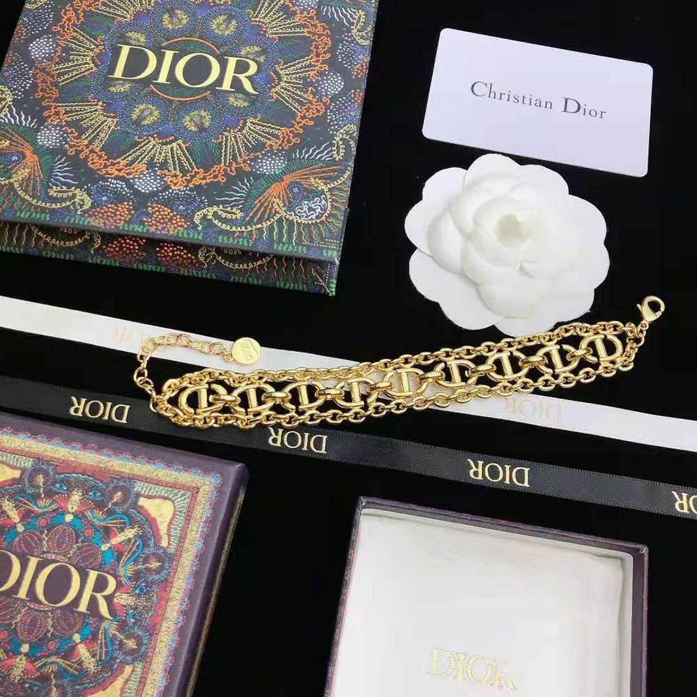Dior Women CD Navy Bracelet Gold-Finish Metal - image 8