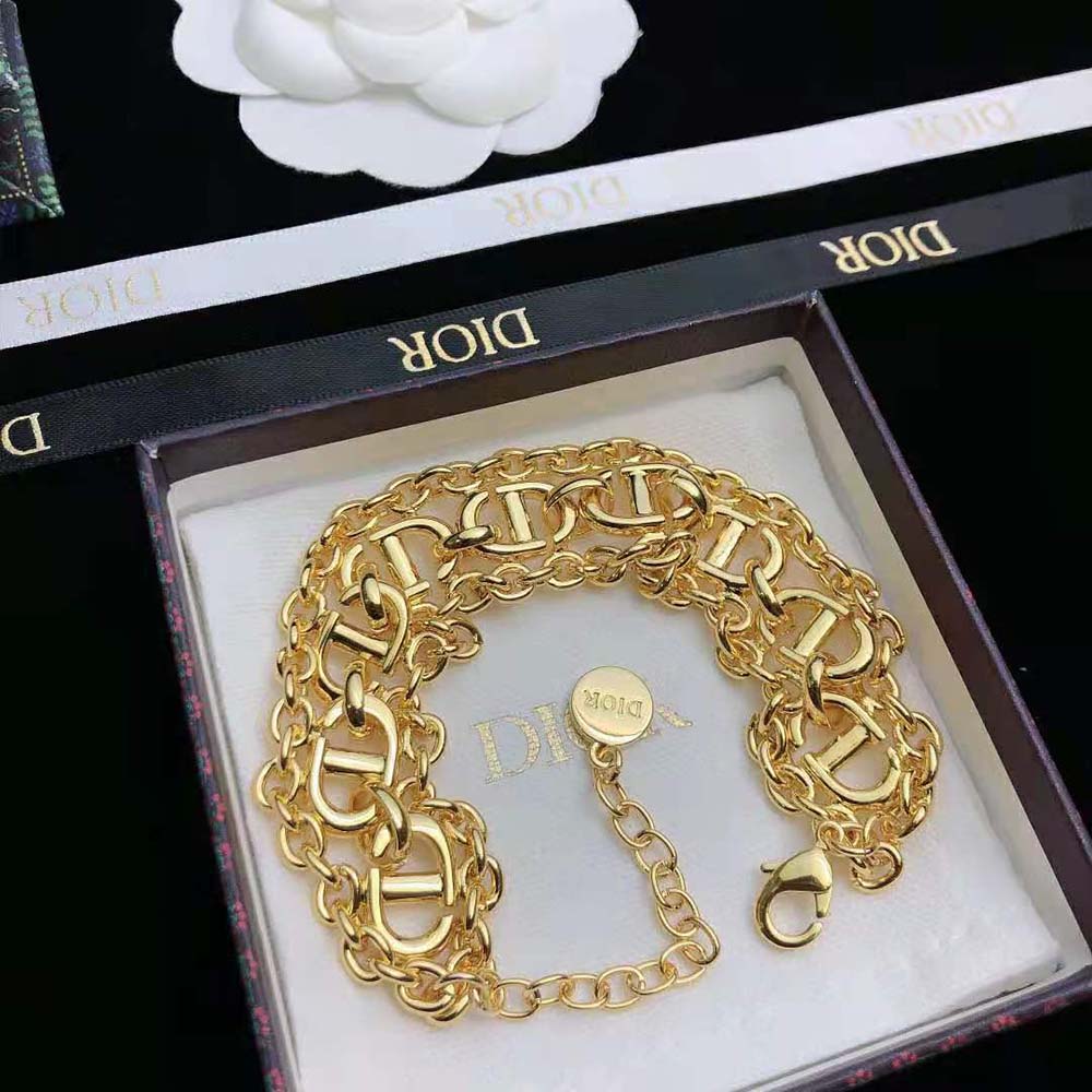 Dior Women CD Navy Bracelet Gold-Finish Metal - image 5