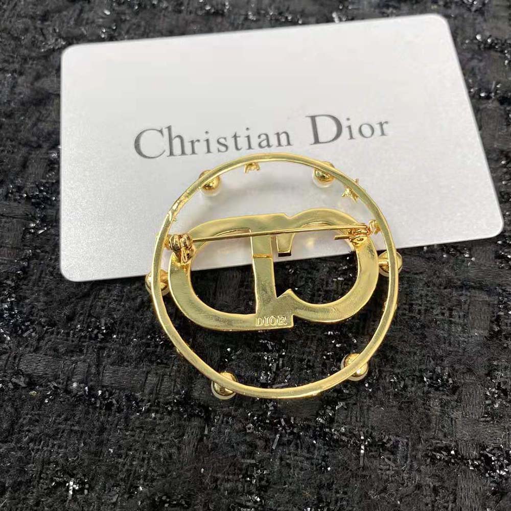 Dior Women Clair D Lune Brooch Gold-Finish Metal - image 5