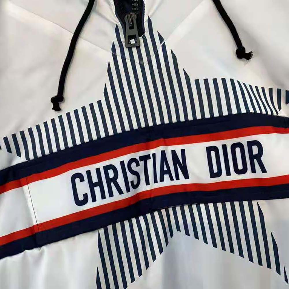 Dior Women Dioralps Hooded Anorak White Three-Tone Dior Star Quilted Technical Taffeta - image 7