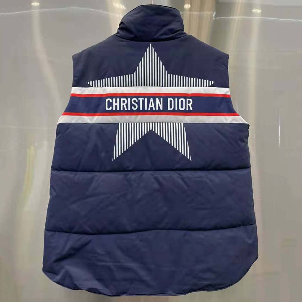 Side angle showing sleeveless cut on Dior Women Dioralps Jacket