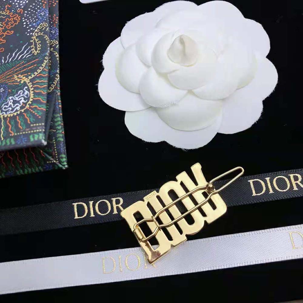 Dior Women Diorevolution Barrette Gold-Finish Metal - image 5