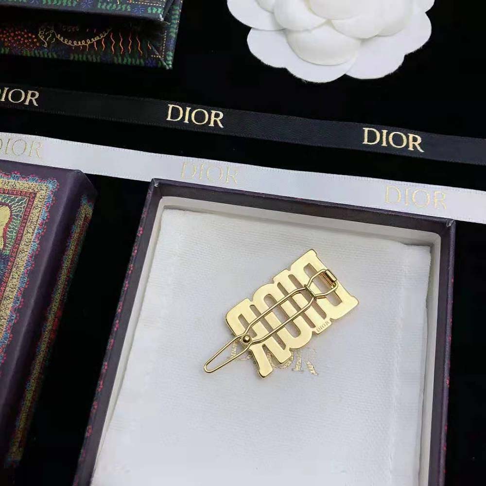 Dior Women Diorevolution Barrette Gold-Finish Metal - image 7