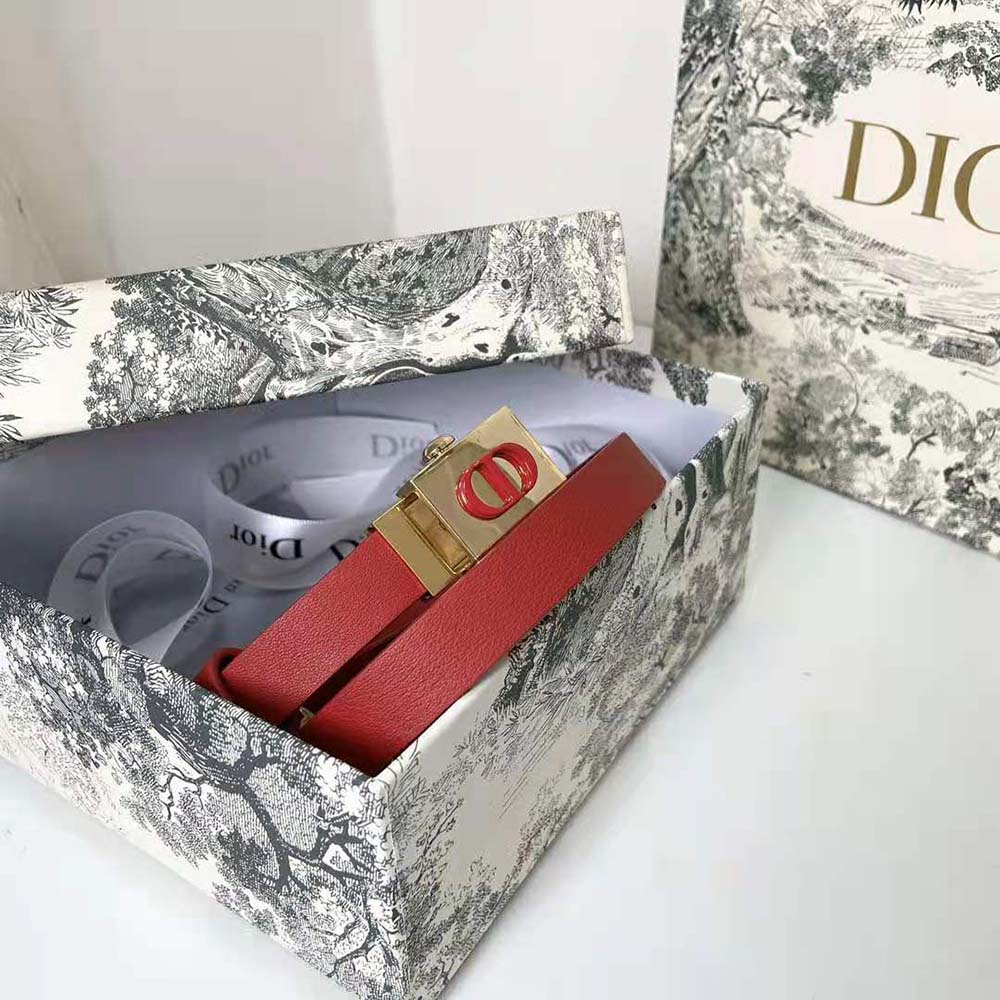 Dior Women Diorpolytechnique Belt Bright Red Smooth Calfskin 17 MM - image 5