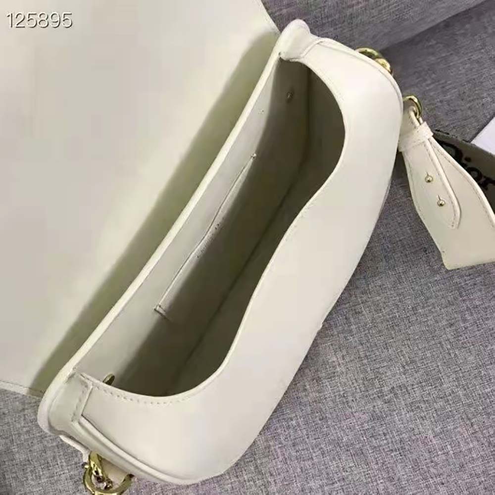 Dior Women Large Dior Bobby Bag Box Calfskin-White - image 8