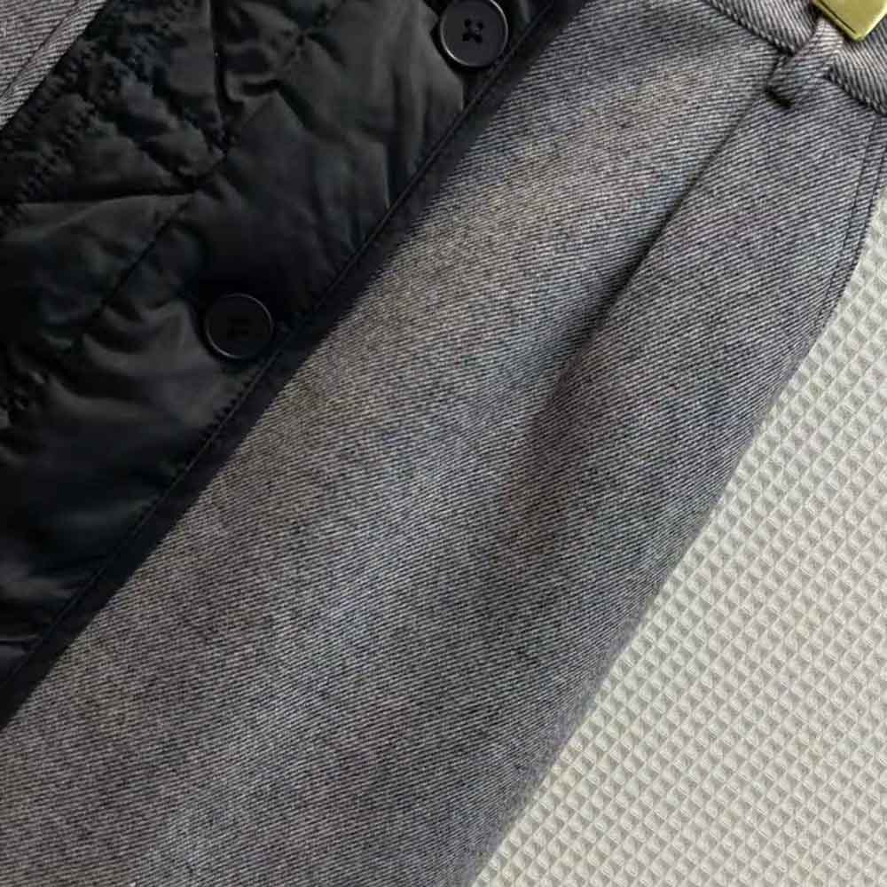 Dior Women Miniskirt with Macrocannage Lining Gray Cotton Drill - image 8