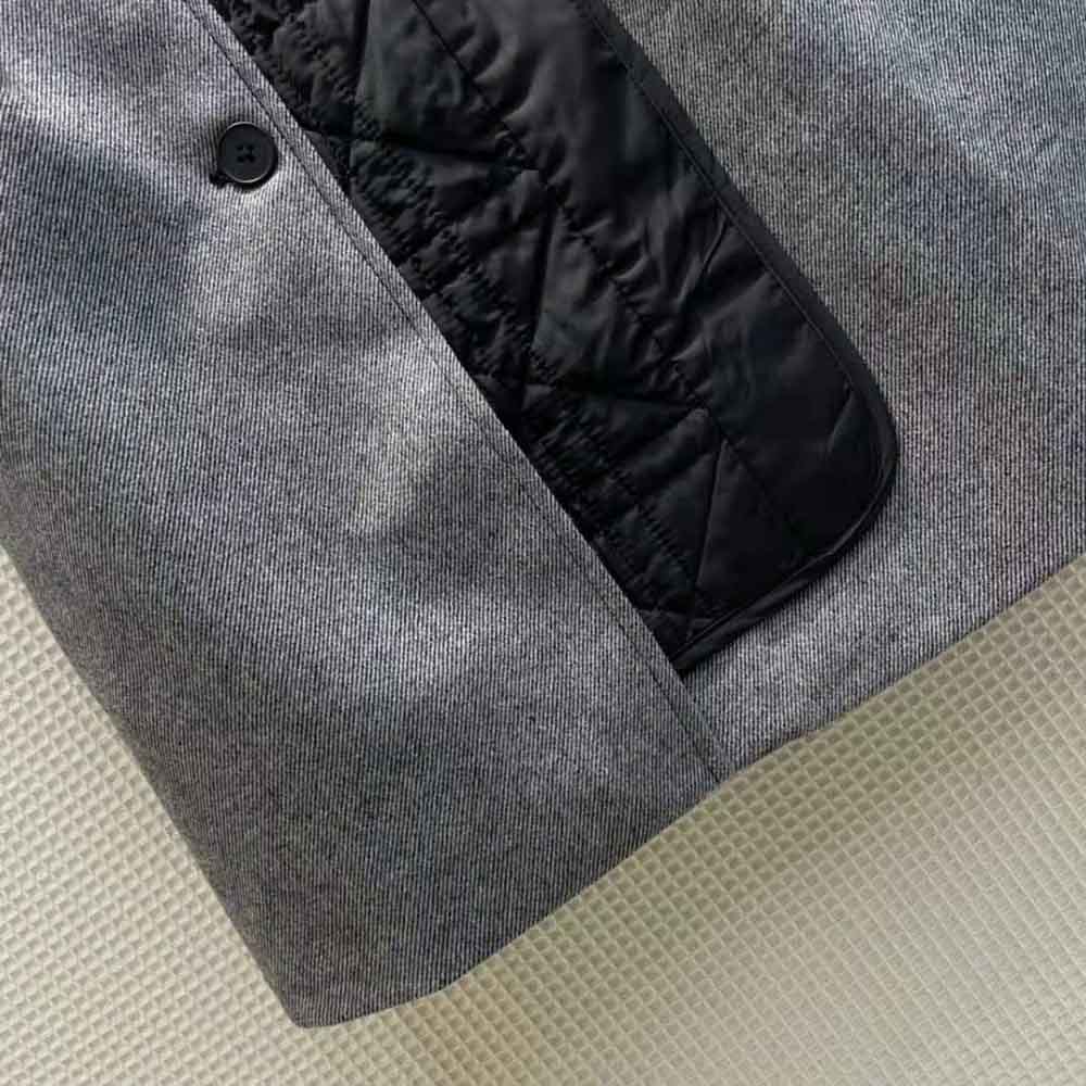 Dior Women Miniskirt with Macrocannage Lining Gray Cotton Drill - image 6