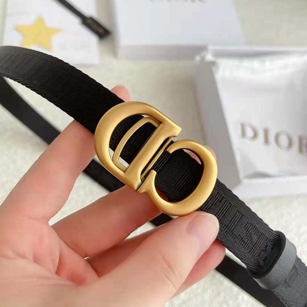 Dior Women Saddle Belt Black Jacquard 20 MM - image 4