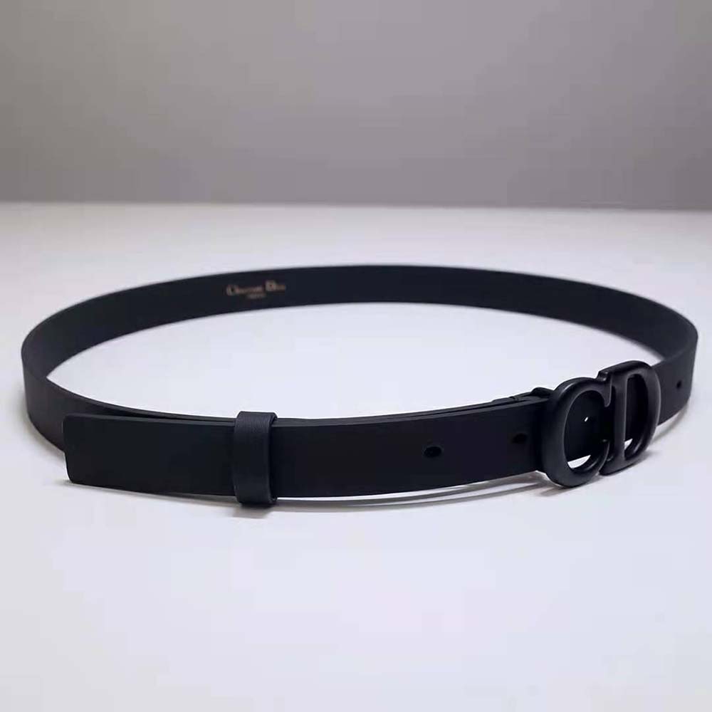 Dior Women Saddle Belt Black Matte Calfskin 20 MM - image 6