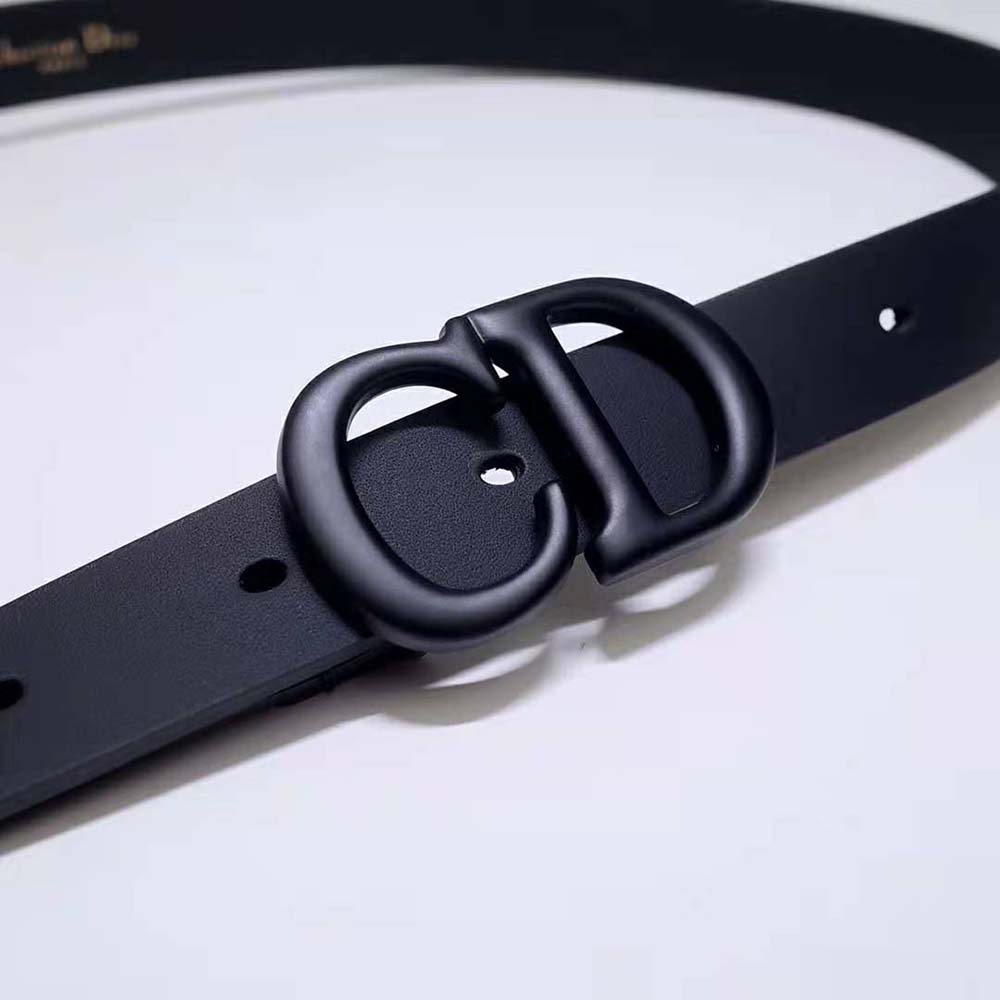 Dior Women Saddle Belt Black Matte Calfskin 20 MM - image 7