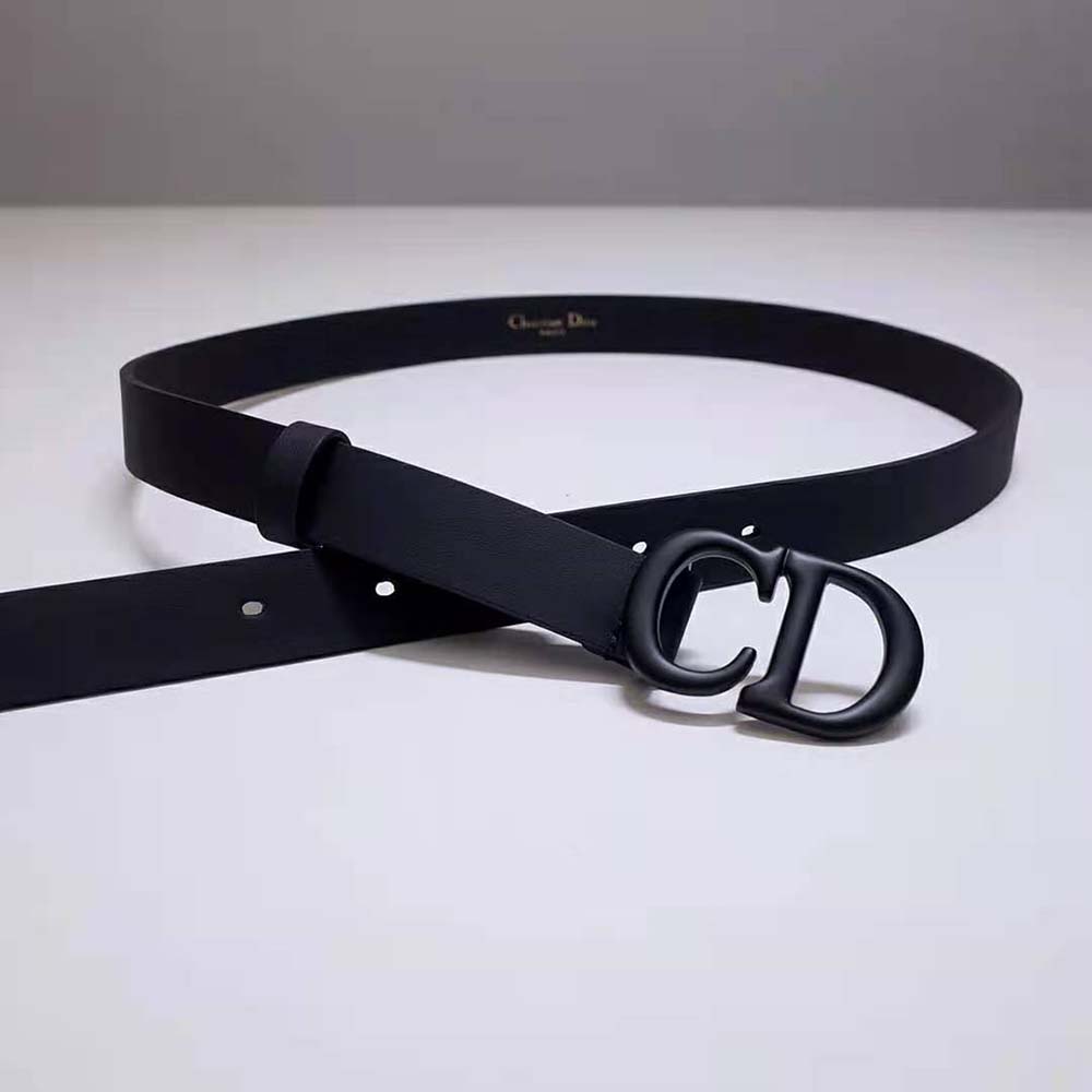 Dior Women Saddle Belt Black Matte Calfskin 20 MM - image 5