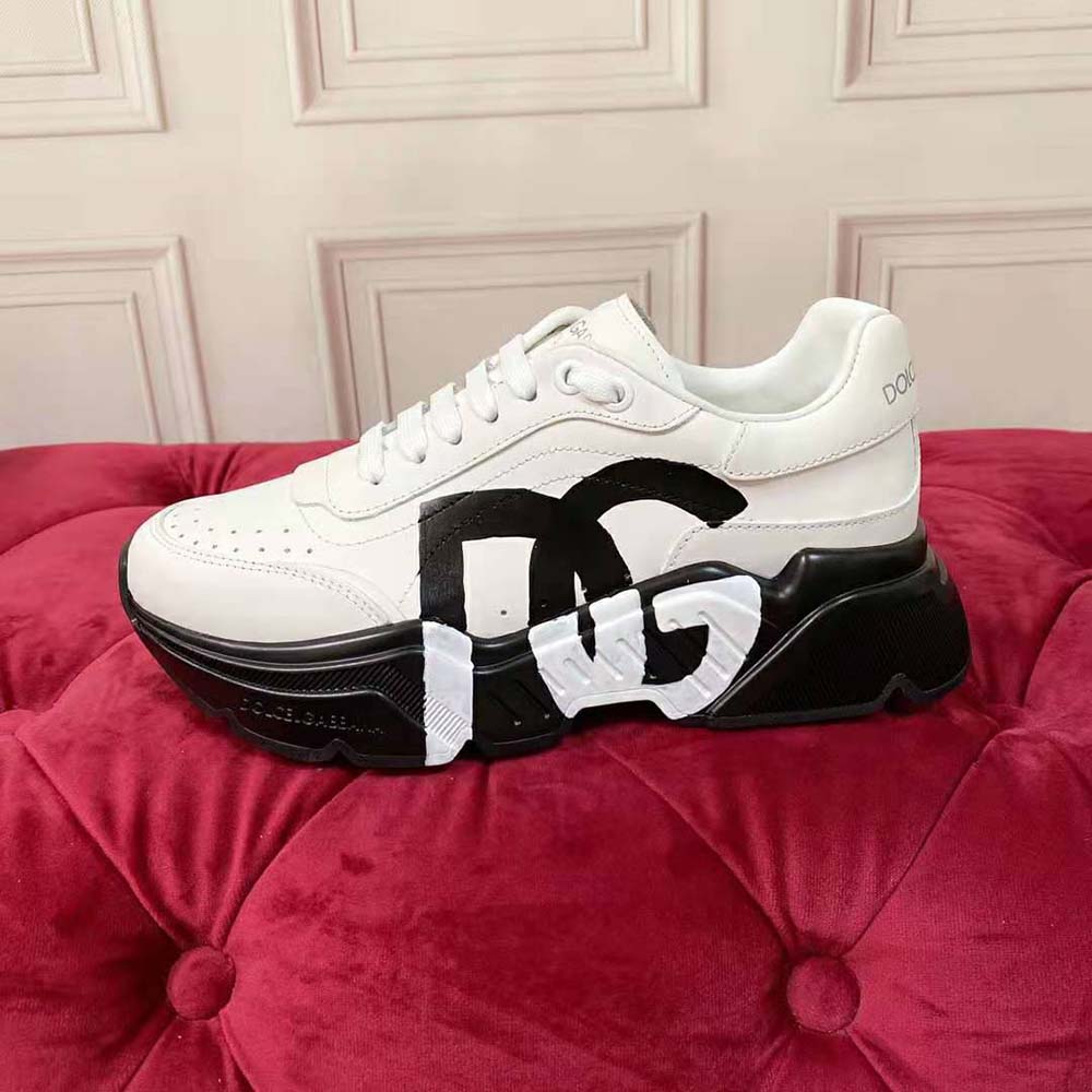 Close-up of D&G logo detail on heel of Daymaster Sneakers
