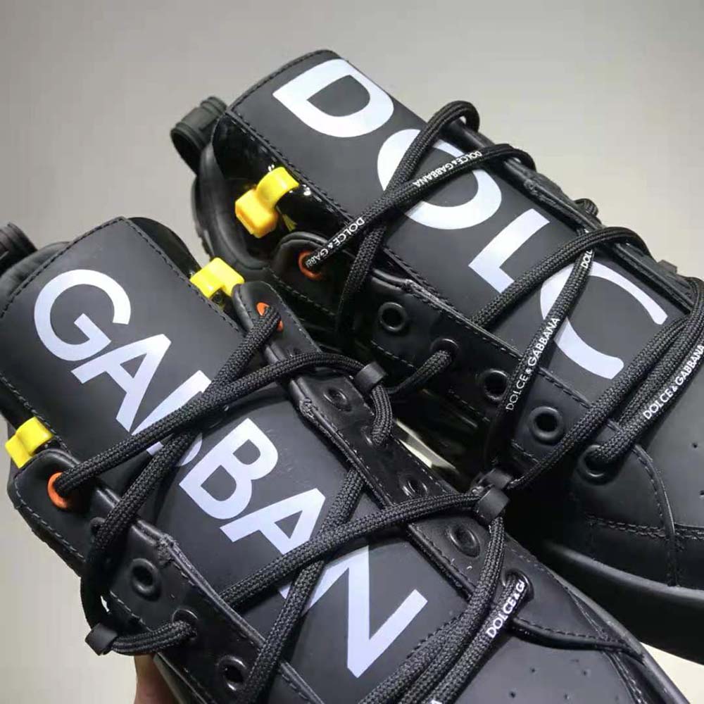 Dolce Gabbana D&G Women Portofino Sneakers in Calfskin and Patent Leather - image 9