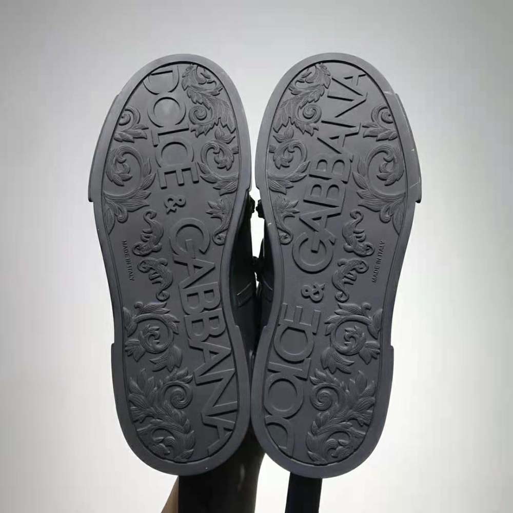 Dolce Gabbana D&G Women Portofino Sneakers in Calfskin and Patent Leather - image 10