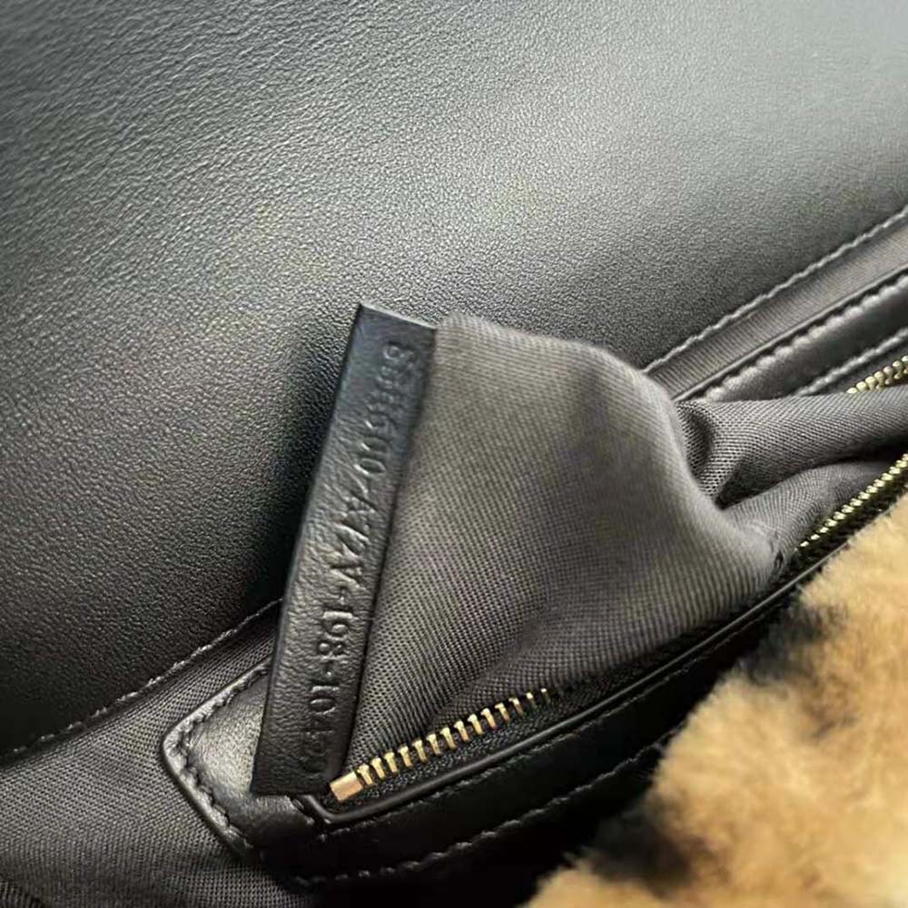 Fendi Women Baguette Brown Sheepskin Bag - image 8