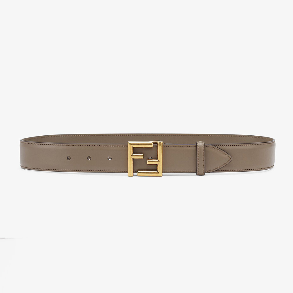 Fendi Women Belt with Loop and FF Stud Buckle-Silver - image 1