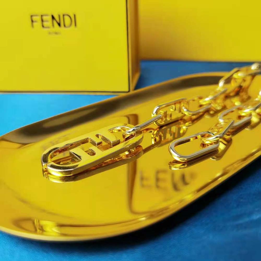 Fendi Women Necklace with Fendi OLock Mesh and Oval Clip - image 7