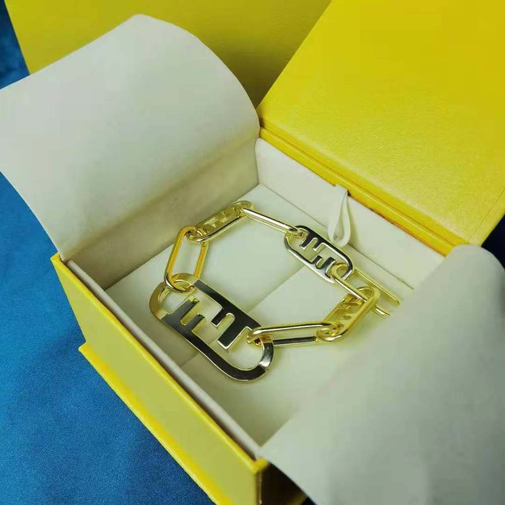 Fendi Women Olock Bracelet Gold-Colored - image 4