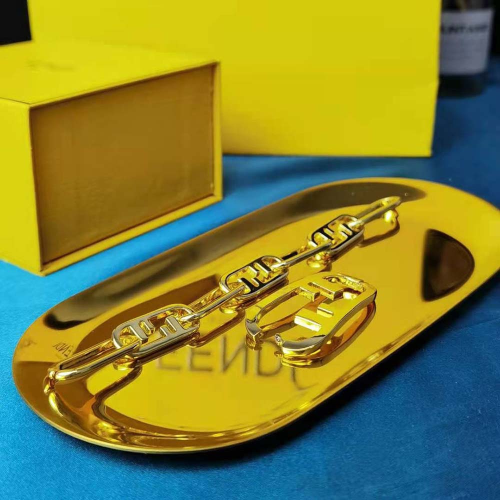 Fendi Women Olock Bracelet Gold-Colored - image 9